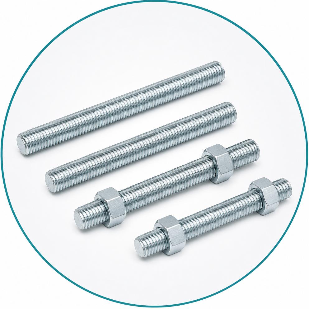 Ty Ren Treo Ty Ren Kẽm, Inox, Ty Ren Mạ Kẽm Đủ Kích Thước